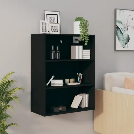 Wyjątkowa oferta Szafka wisząca, czarna, 69,5x32,5x90 cm Lumarko! - Hurtownia wielobranżowa Lumarko